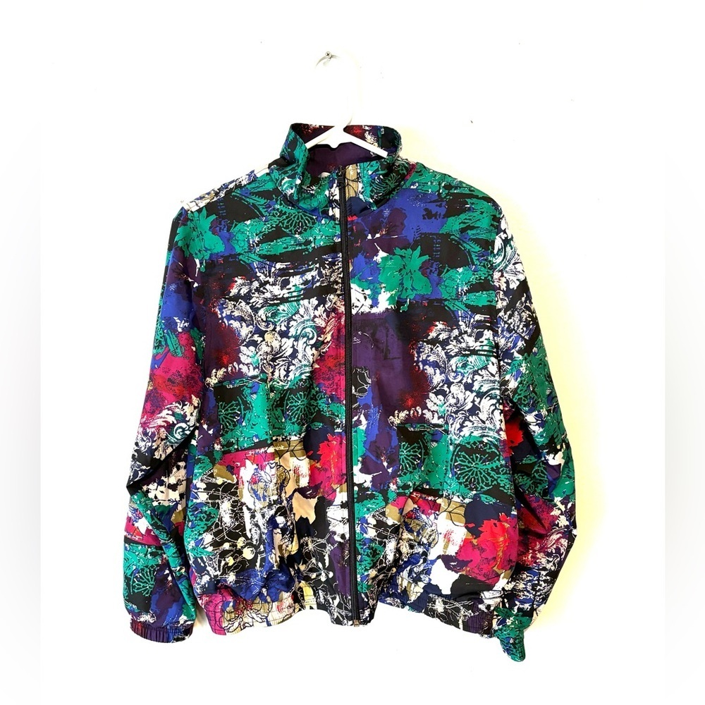 Napa Valley Sport‎ Women’s Size M Abstract Geometric Full Zip Jacket Lined Vtg